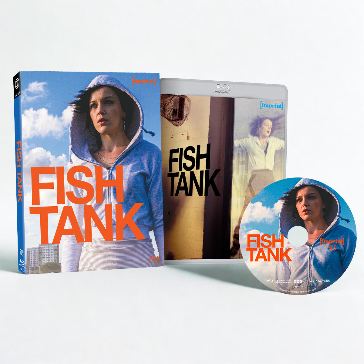 Fish Tank 2009 Blu-ray with limited edition slipcover from Imprint Films, region free, featuring cover art and disc with movie stills.