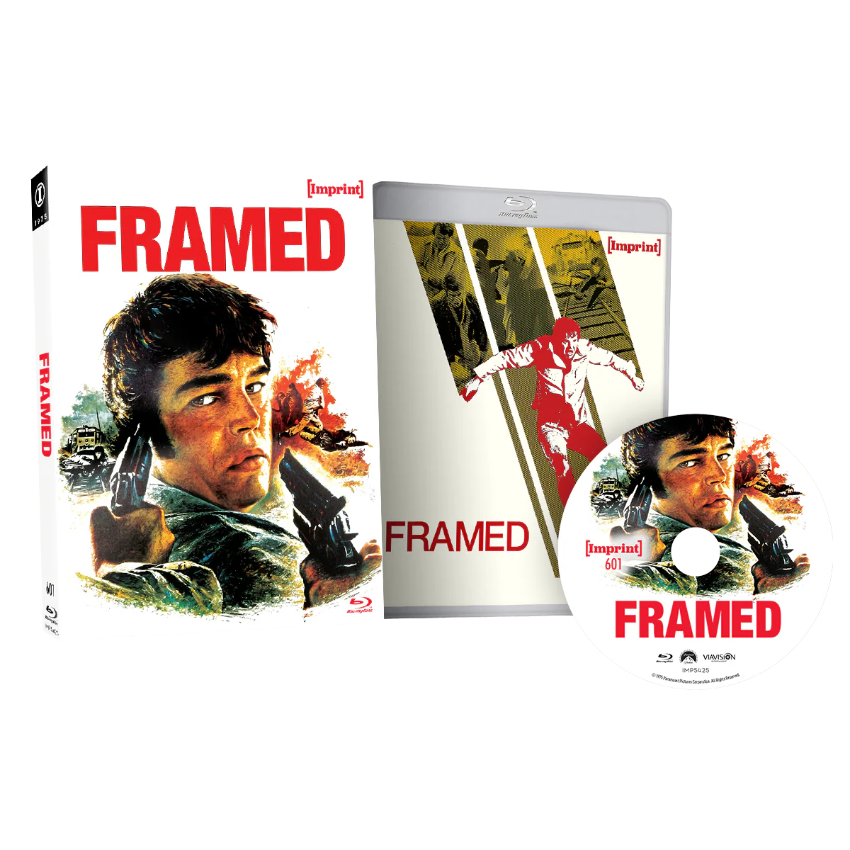 Framed (1975) limited edition Blu-Ray with slipcover by Imprint Films, pre-order available for June 2026 release