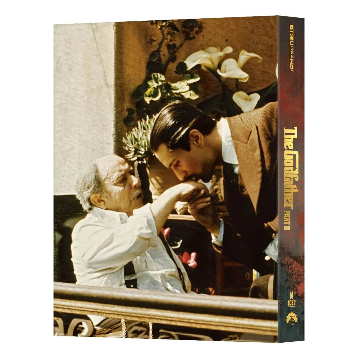 The Godfather Part II Steelbook 4K UHD and Blu-Ray full slip edition featuring Vito and Michael Corleone scene, limited numbered collector’s edition by Manta Lab.