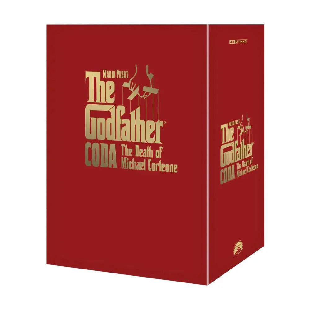 The Godfather Part III Steelbook 4K UHD and Blu-Ray limited edition box set with gold foil and exclusive collectibles