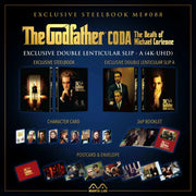 The Godfather Part III Steelbook 4K UHD + Blu-Ray double lenticular slip deluxe edition with booklet, postcards, and character cards by Manta Lab