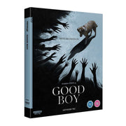 Good Boy 2025 4K UHD steelbook with slipcover featuring supernatural thriller artwork and collectible extras