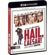 Hail Caesar 4K UHD Blu-ray movie cover with cast portraits and title text