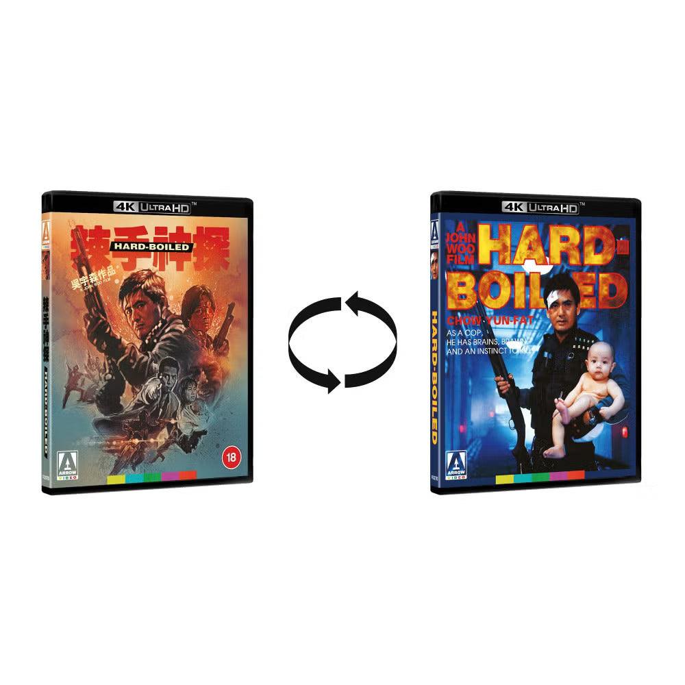 Hard Boiled 4K UHD limited edition reversible slipcase with original and new artwork by Tony Stella
