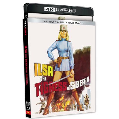 Ilsa The Tigress Of Siberia 4K UHD and Blu-ray movie with slipcover cover art