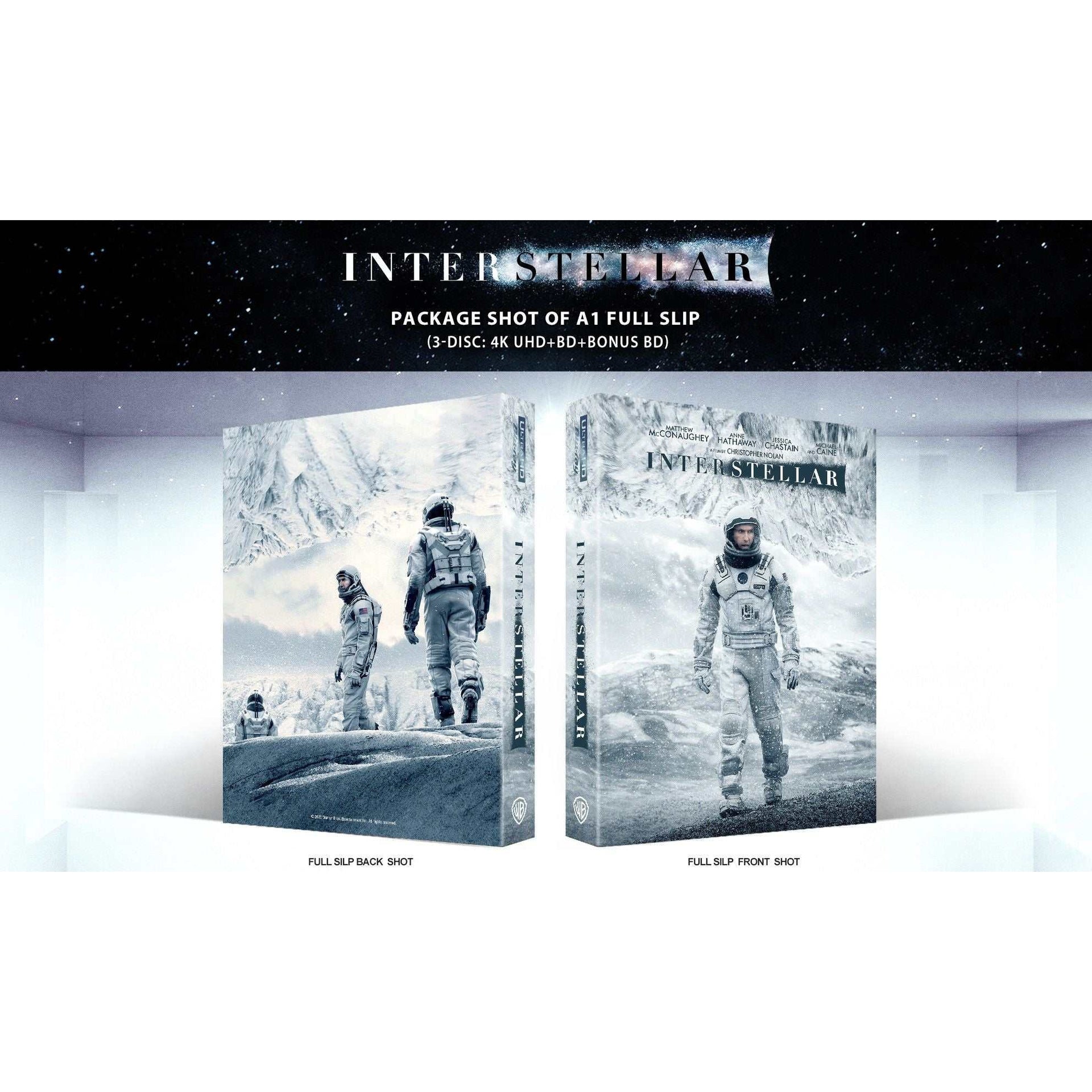 Interstellar Steelbook A1 Full Slip 4K UHD and Blu-Ray pre-order box set