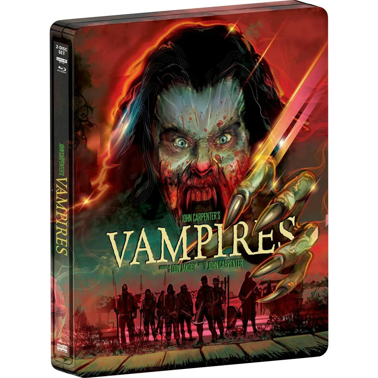 PRE-ORDER: John Carpenter's Vampires 4K UHD + Blu-Ray (Limited Edition Steelbook) [Scream! Factory]