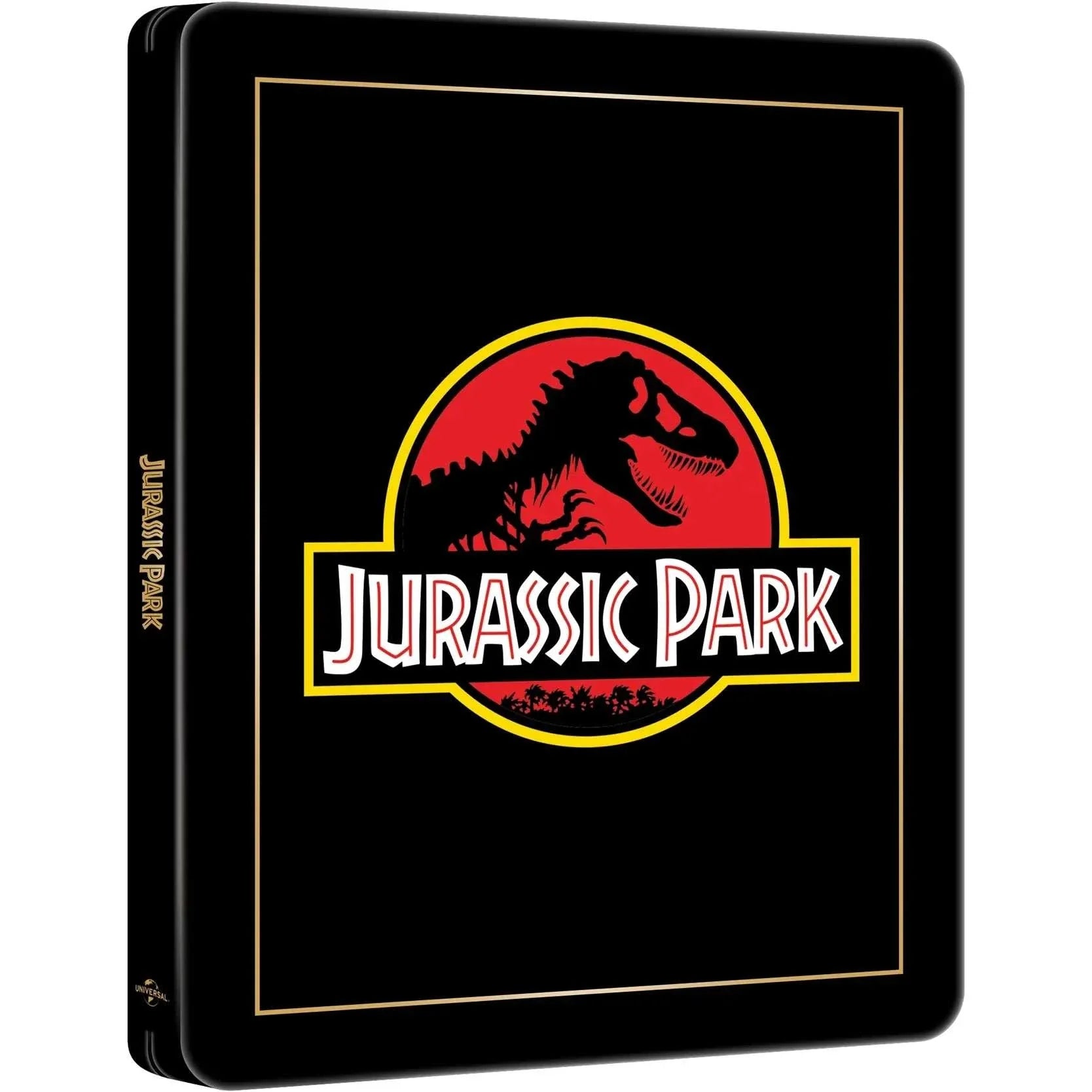 Jurassic Park limited edition steelbook 4K UHD Blu-Ray pre-order poster