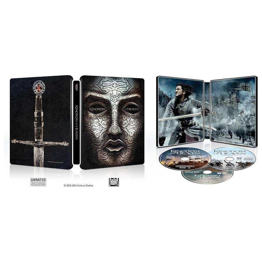Kingdom of Heaven 20th Anniversary Limited Edition Steelbook 4K UHD Blu-ray set with restored Director’s Cut and special features