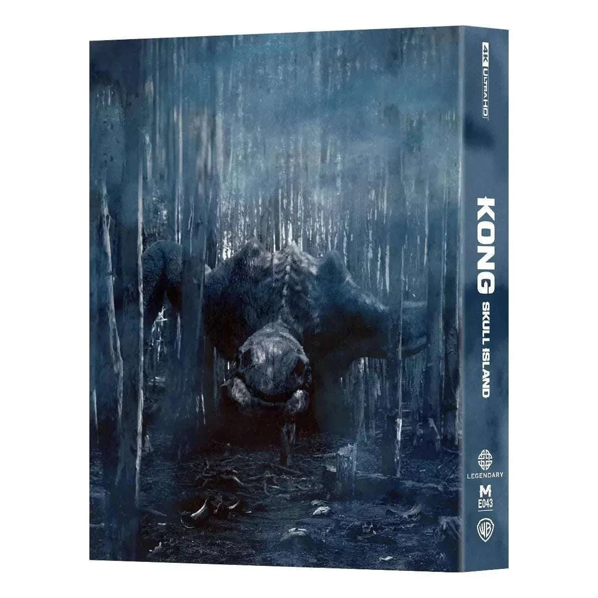 Kong Skull Island 4K UHD Blu-Ray steelbook with exclusive numbered glossy embossed cover and special features
