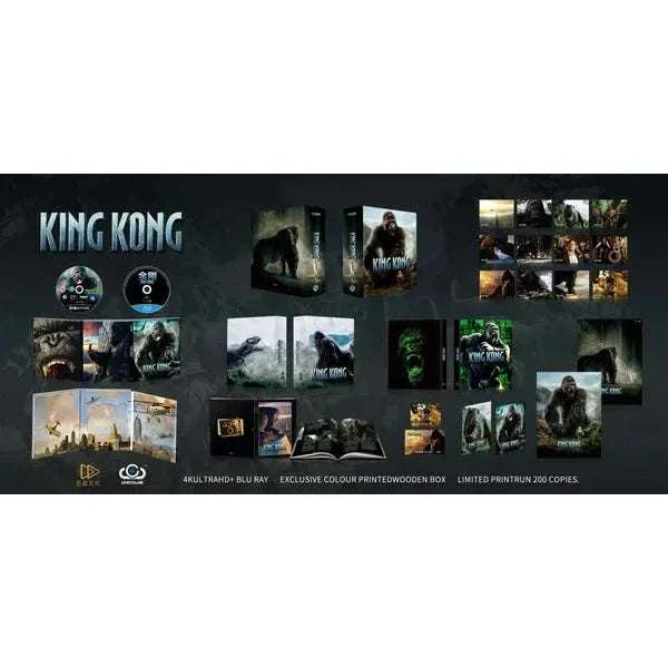 King Kong 4K UHD and Blu-ray limited edition set with wooden box and exclusive extras