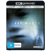 Lake Mungo 2008 4K UHD and Blu-Ray cover with eerie face and title, Australian horror film pre-order region free