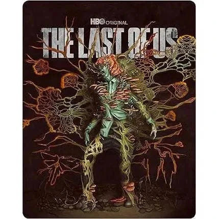 The Last Of Us Season 1 UK Limited Edition Steelbook 4K Ultra HD cover art featuring a fungal-infected figure on a dark background.