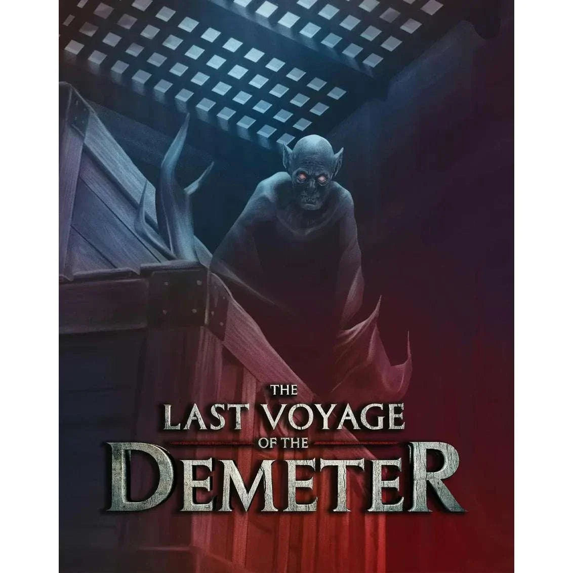 The Last Voyage of the Demeter limited edition 4K UHD Blu-Ray steelbook with Dracula figure and dark ship background