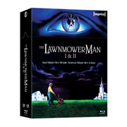 The Lawnmower Man I & II limited edition 3-disc Blu-ray hardbox with sci-fi horror movie covers and virtual reality theme