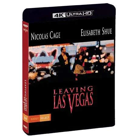 Leaving Las Vegas 4K UHD movie pre-order cover with Nicolas Cage and Elisabeth Shue
