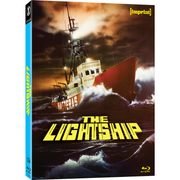 The Lightship 1985 Blu-ray with limited edition slipcover showing a stormy sea and US Coast Guard ship on the cover