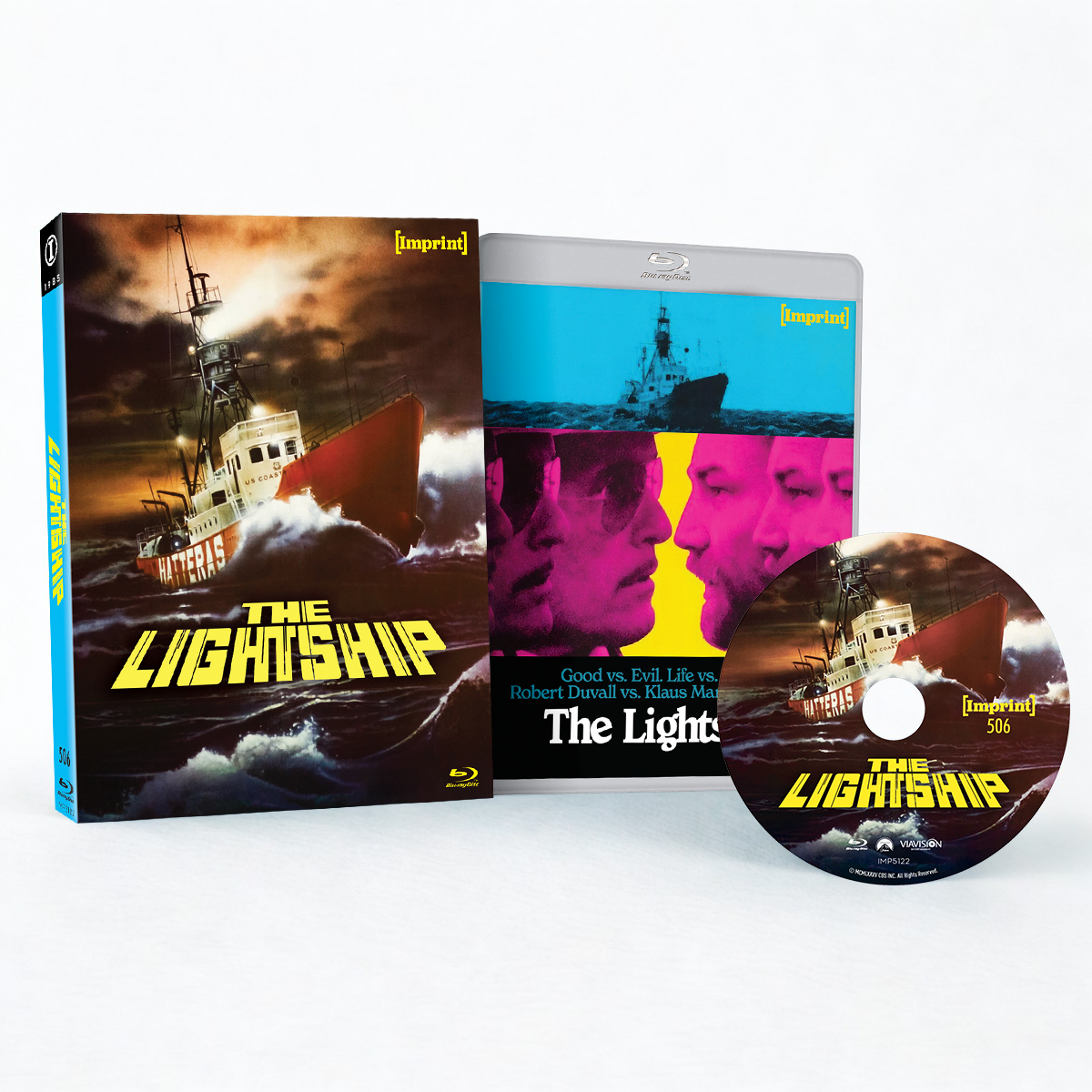 The Lightship 1985 Blu-ray with limited edition slipcover and disc by Imprint Films