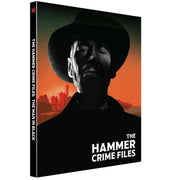 The Man in Black limited collectors edition 4K Ultra HD and Blu-ray set with slipcase and booklet featuring restored classic Hammer Films crime story.