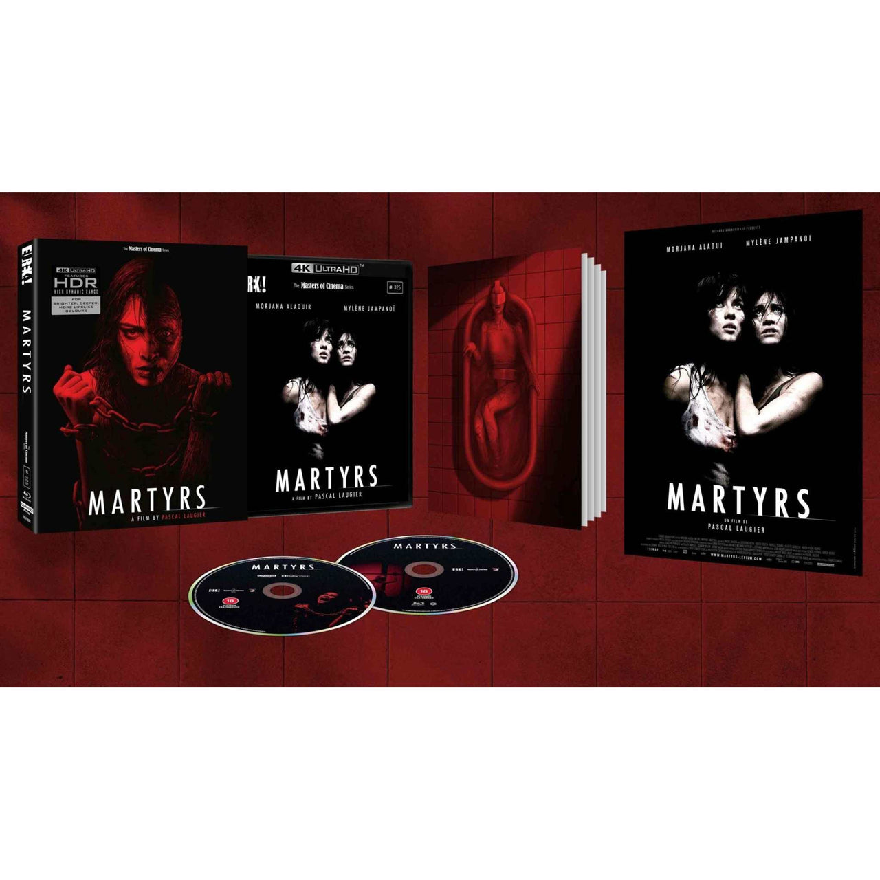 Martyrs 2008 limited edition 4K Ultra HD and Blu-ray set with slipcase, booklet, and poster