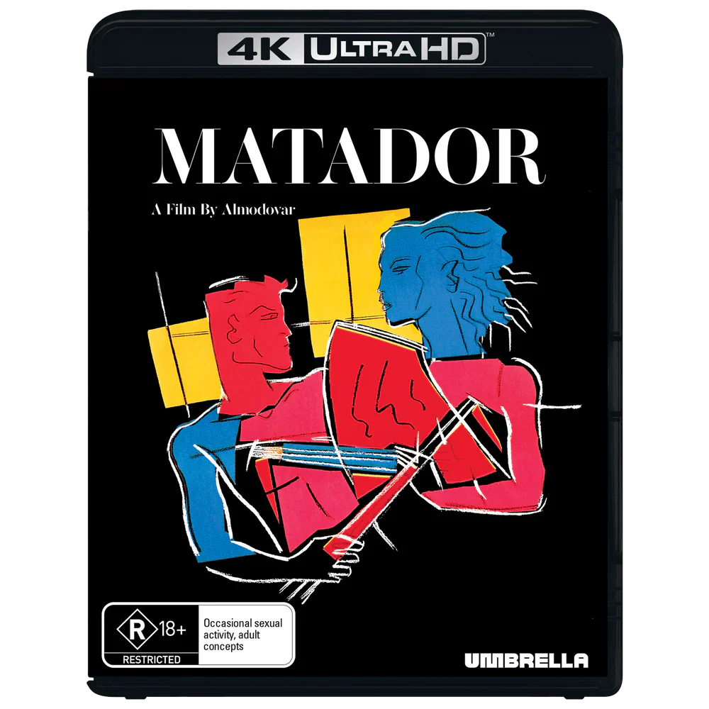 Matador (1986) 4K UHD Blu-Ray pre-order slipcover edition by Umbrella Entertainment