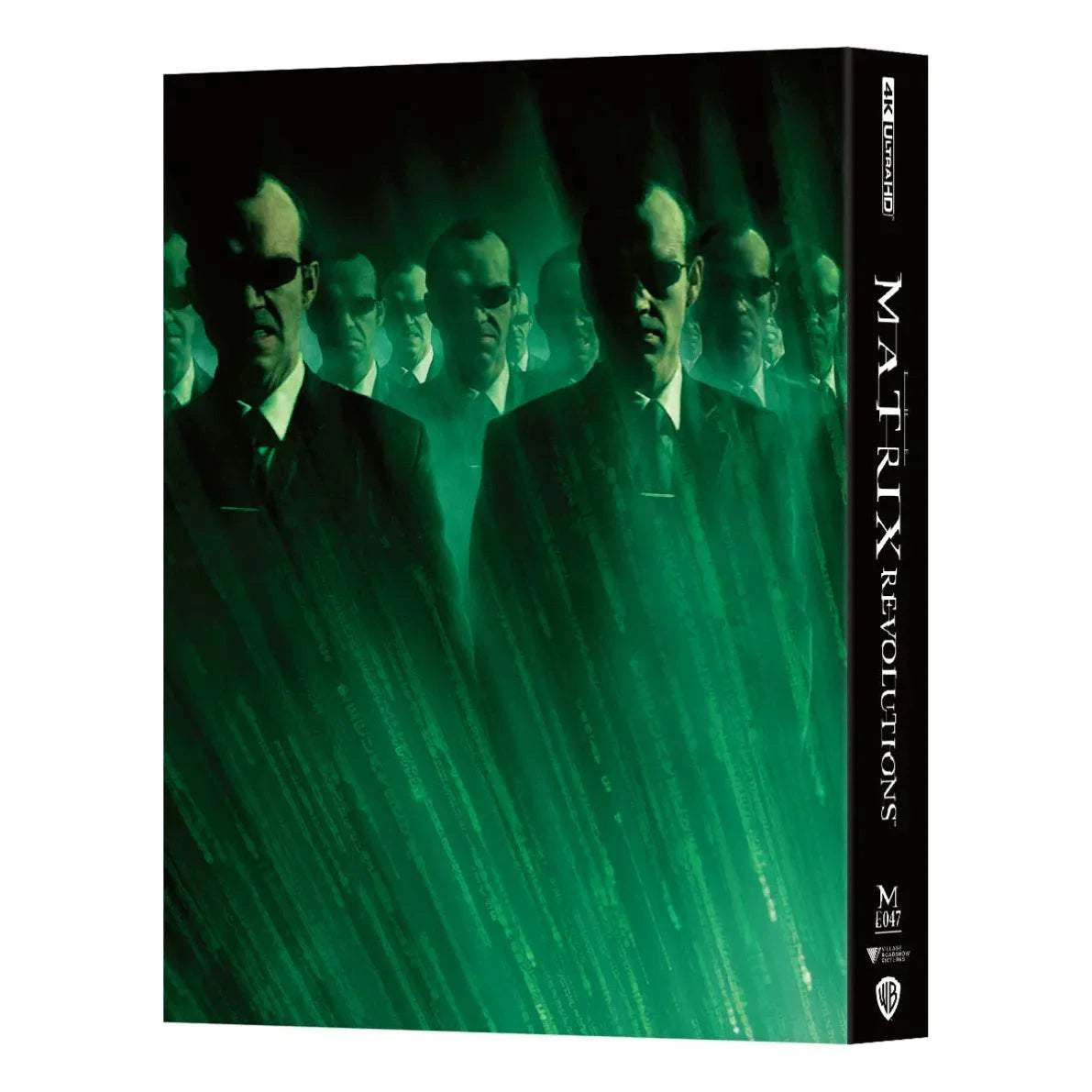 The Matrix Revolutions 4K UHD and Blu-Ray steelbook edition with double lenticular full slip featuring Agent Smith artwork