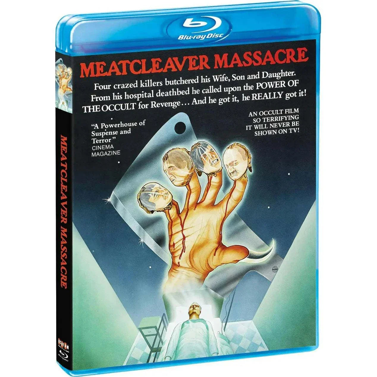 PRE-ORDER Meatcleaver Massacre Blu-Ray featuring Christopher Lee horror classic The Warrior And The Sorceress