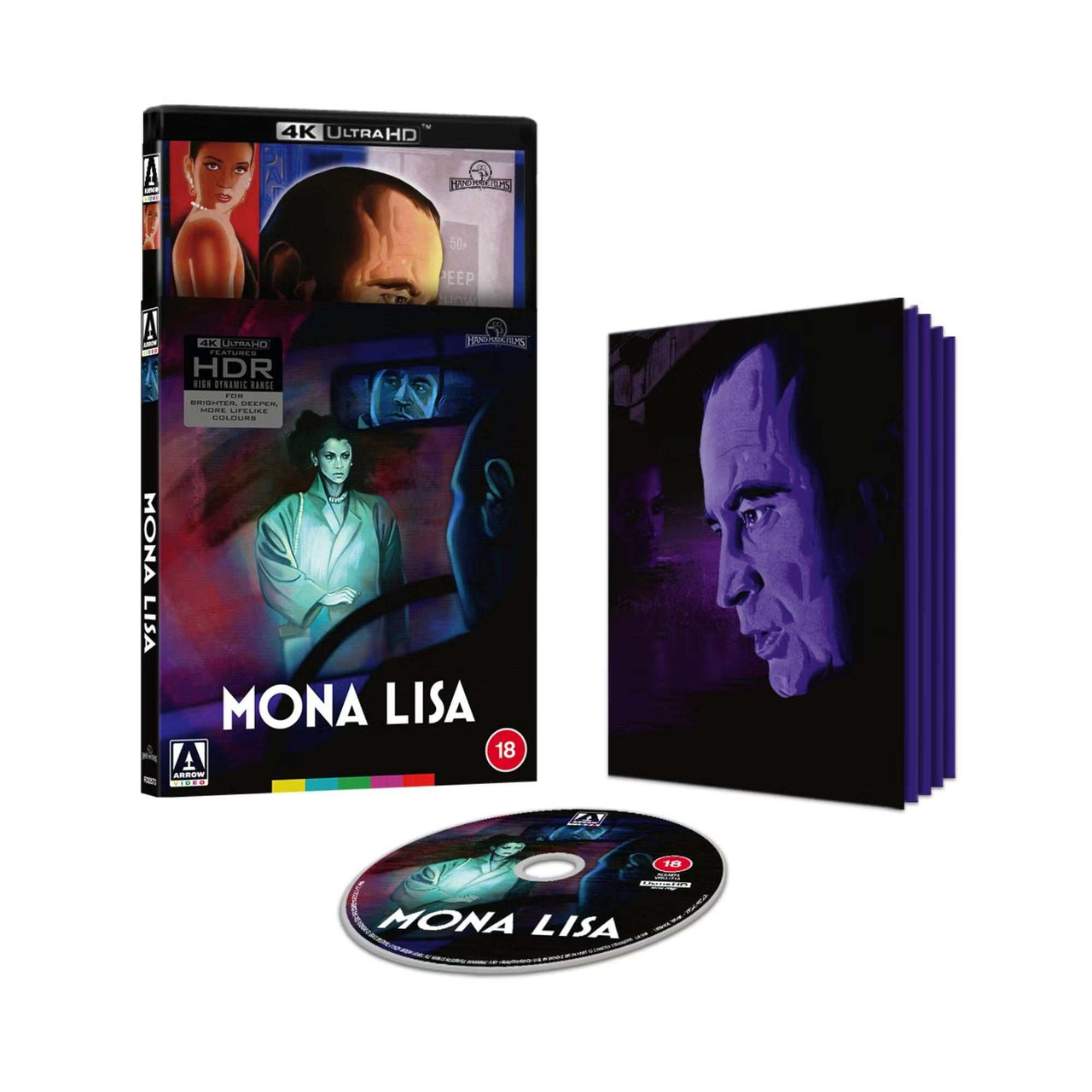 Mona Lisa Limited Edition 4K UHD slipcover and booklet pre-order by Arrow Films UK