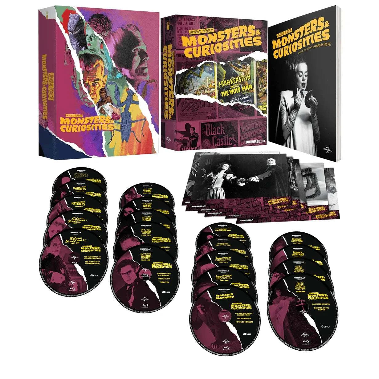 Universal Horror Blu-Ray collector's edition with 45 classic monster films and booklet