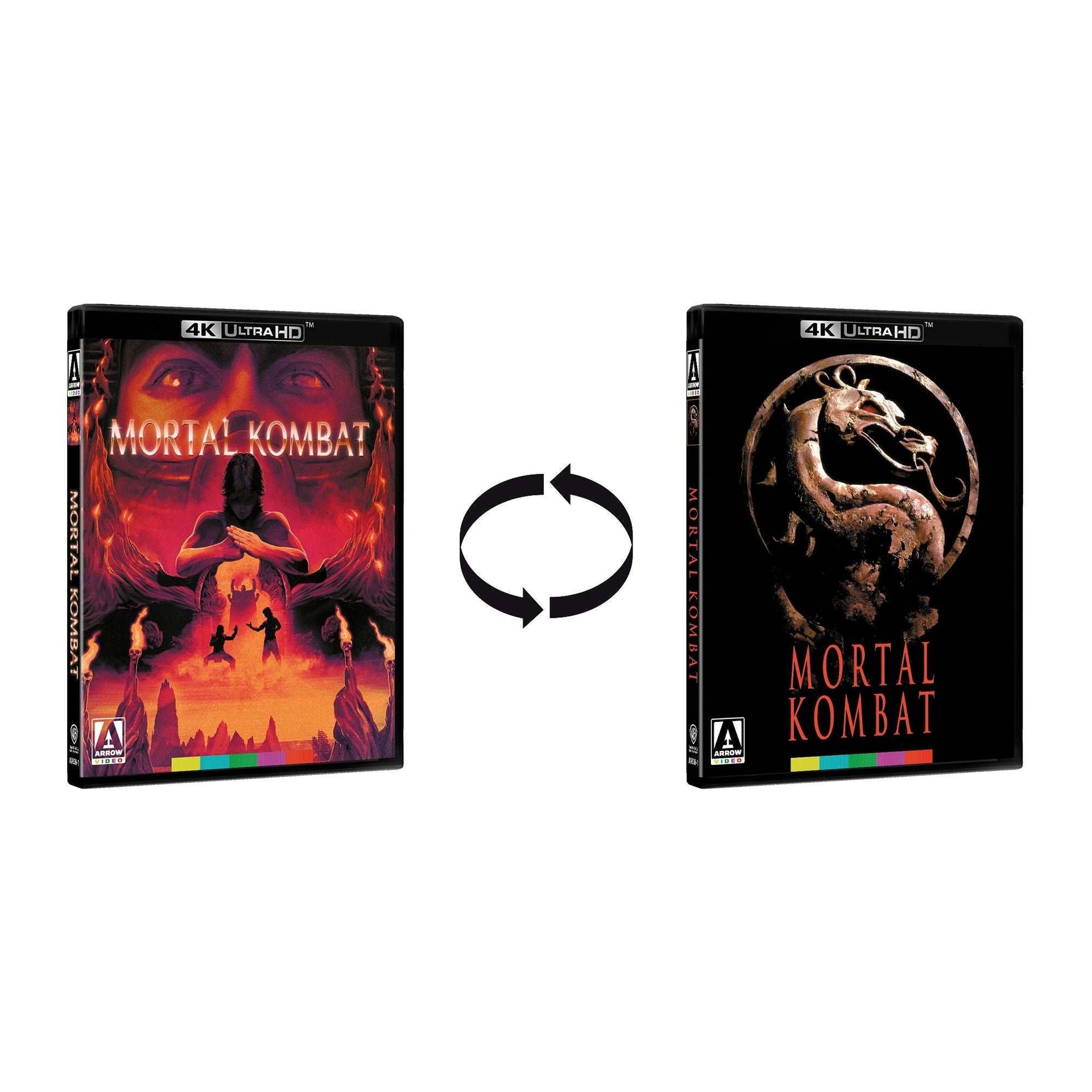 Mortal Kombat Kollection Limited Edition 4K UHD pre-order Blu-Ray cover artwork with iconic characters and martial arts action