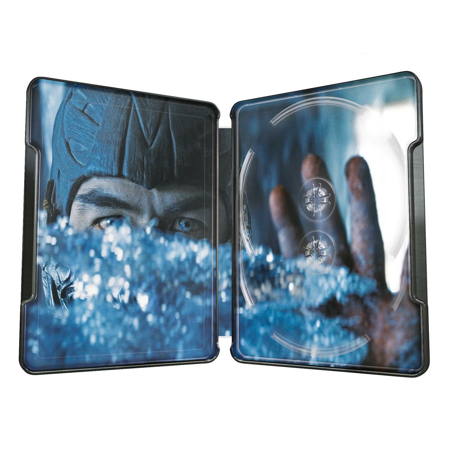 Mortal Kombat 2021 Limited Edition Steelbook Interior Art featuring Sub-Zero.