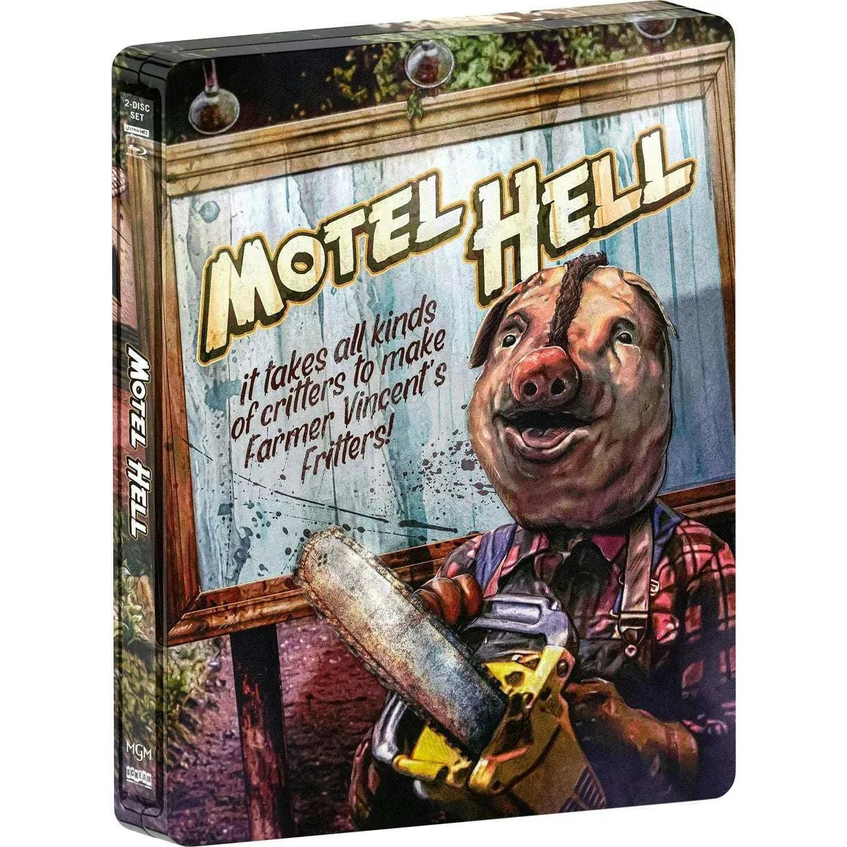 Motel Hell 4K UHD limited edition steelbook pre-order with bonus features and director commentary