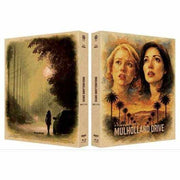 Mulholland Drive Digipack Limited Edition 4K UHD and Blu-Ray with illustrated cover art featuring two women and a mysterious forest scene