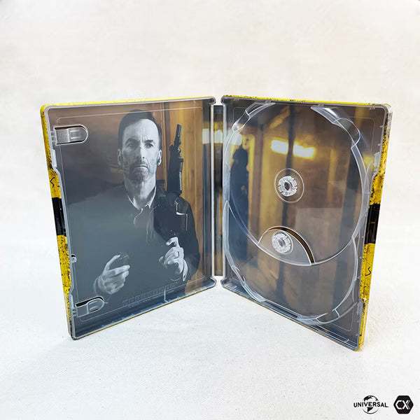 Opened Nobody 4K UHD limited edition steelbook with embossed full slip and exclusive booklet inside