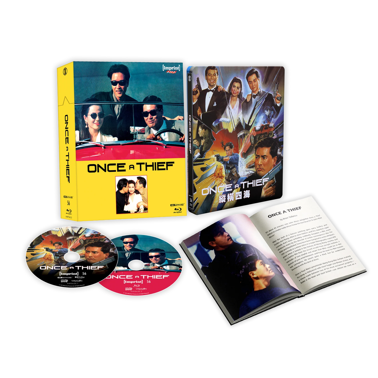 PRE-ORDER: Once A Thief (1991) Limited Edition 4K UHD & Blu-Ray Steelbook + Hardback Booklet in Hardbox (Imprint Asia) [REGION FREE]