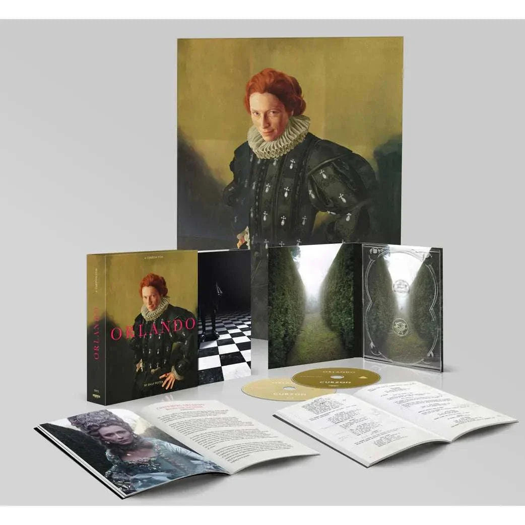 Orlando 4K UHD limited edition set with Blu-Ray, slipcase, booklet, poster, and extras