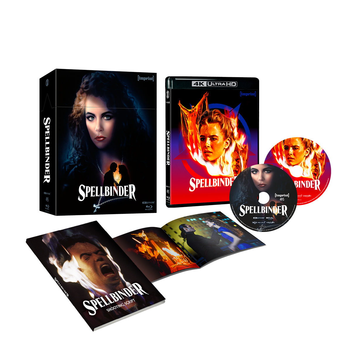 Spellbinder 1988 4K UHD and Blu-ray limited edition hardbox set with booklets and exclusive artwork