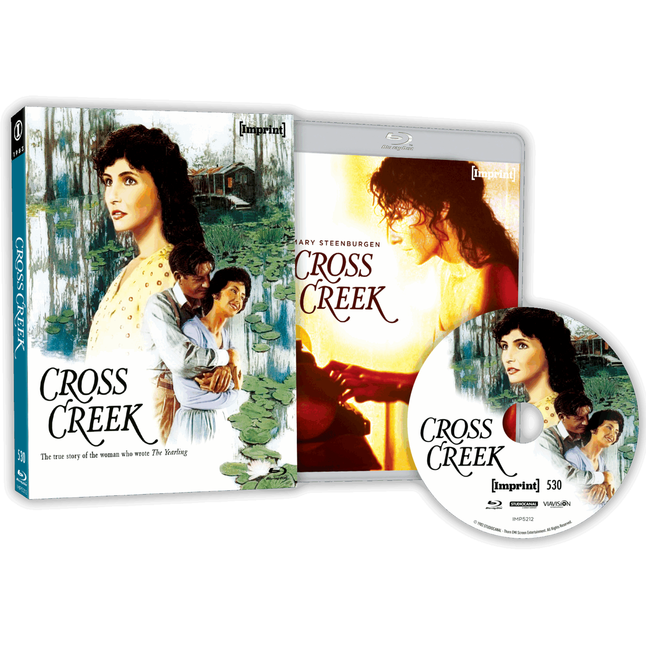 Cross Creek 1983 Blu-ray with limited edition slipcover showing Mary Steenburgen on cover and disc, region free edition