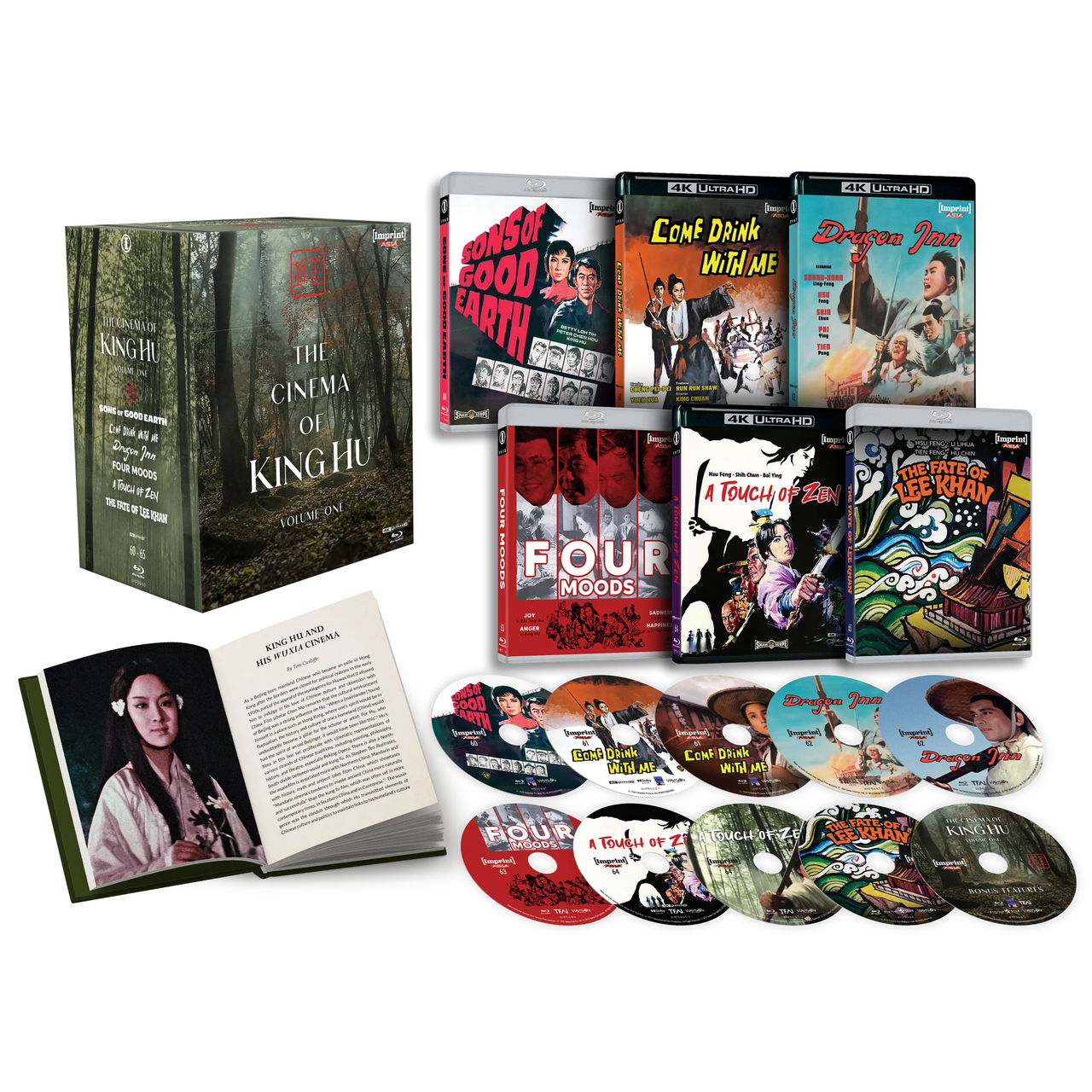 PRE-ORDER: The Cinema Of King Hu: Volume One (1965 - 1973) Limited Edition 4K UHD + Blu-Ray Hardbox + Hardcover Booklet (Imprint Asia) [REGION FREE]