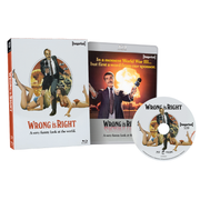 Wrong Is Right 1982 Blu-ray with limited edition slipcover and disc, political satire film region free release