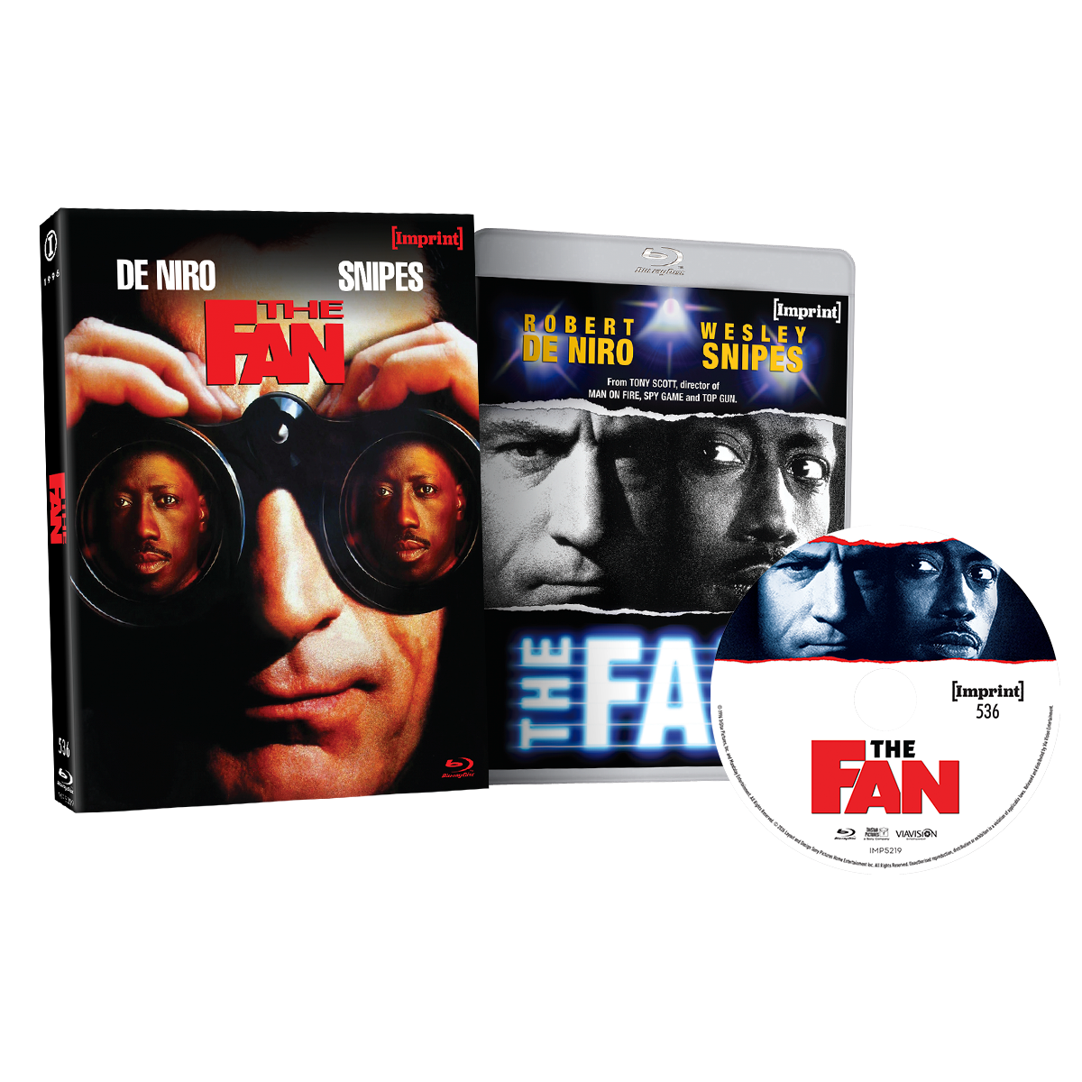 The Fan 1996 Blu-ray limited edition slipcover and disc set with Robert De Niro and Wesley Snipes artwork