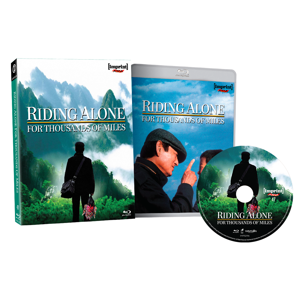 Blu-ray cover of Riding Alone for Thousands of Miles 2005 limited edition slipcover pre-order release