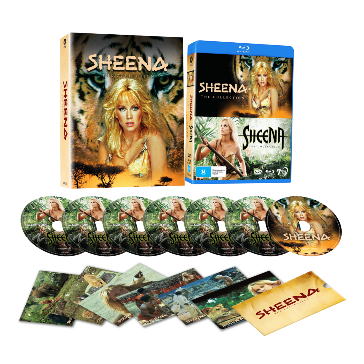 Limited edition Sheena: The Collection Blu-ray and DVD set with lenticular hardcase and art cards