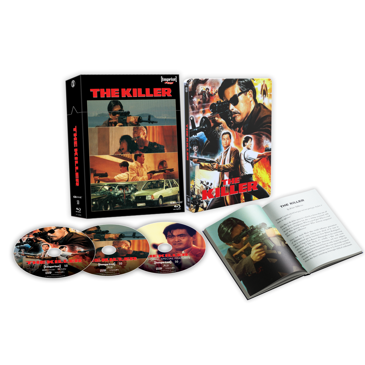 The Killer 1989 4K UHD Blu-Ray SteelBook Limited Edition Hardbox with Hardcover Booklet pre-order package