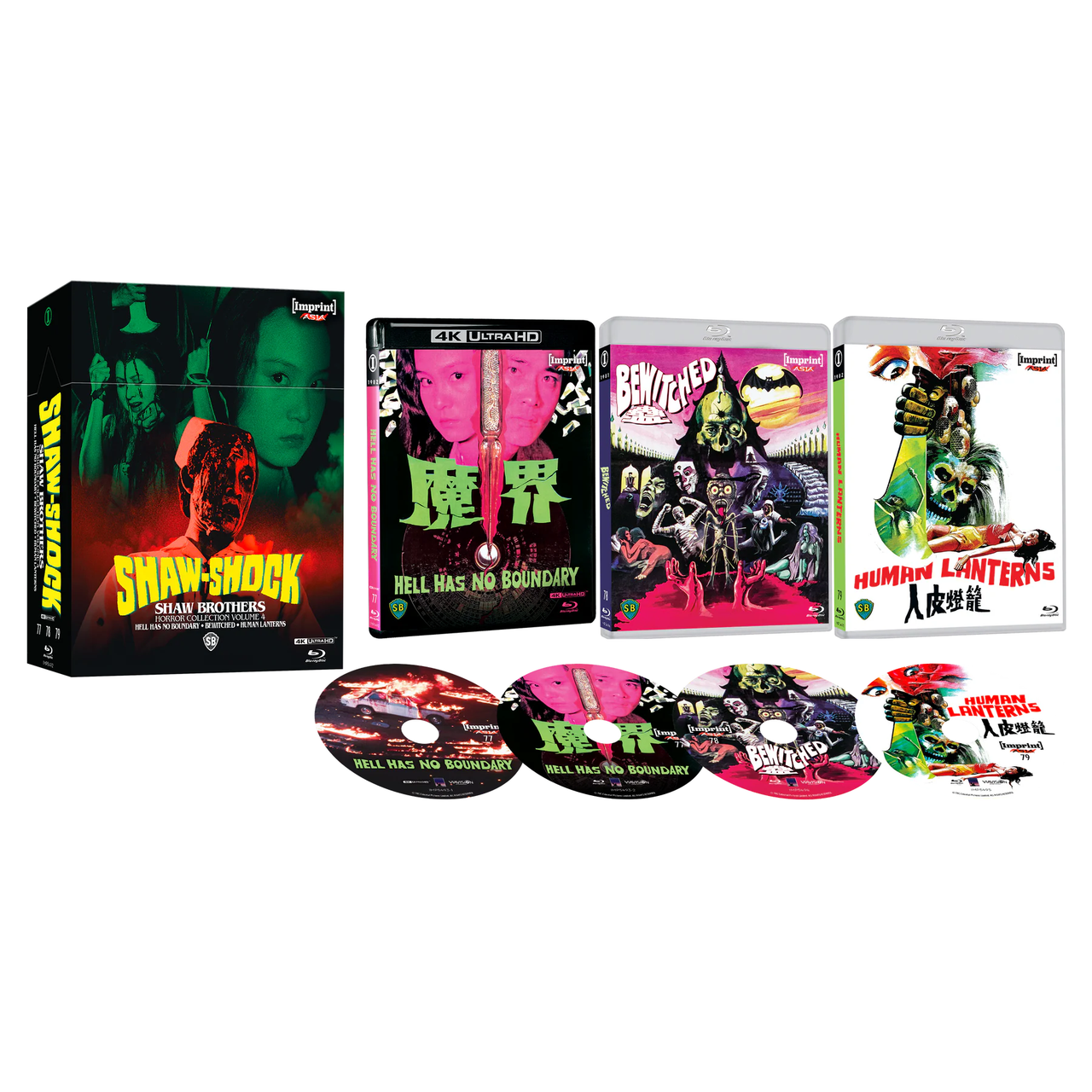 PRE-ORDER: Shaw-Shock: Shaw Brothers Horror Collection - Volume Four (1981 - 1982) Limited Edition 4K UHD + Blu-Ray Hardbox (Imprint Asia) [REGION FREE]