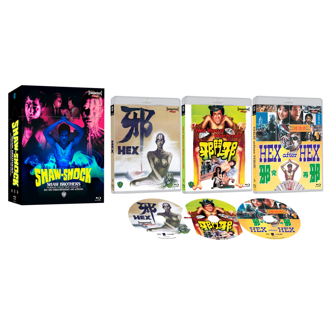 PRE-ORDER: Shaw-Shock: Shaw Brothers Horror Collection - Volume Three: The Hex Trilogy (1980 - 1982) Limited Edition Blu-Ray Hardbox (Imprint Asia) [REGION FREE]