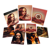 May Limited Edition Blu-Ray with rigid slipcase, booklet, and six collector's art cards featuring artwork and scenes from the film May
