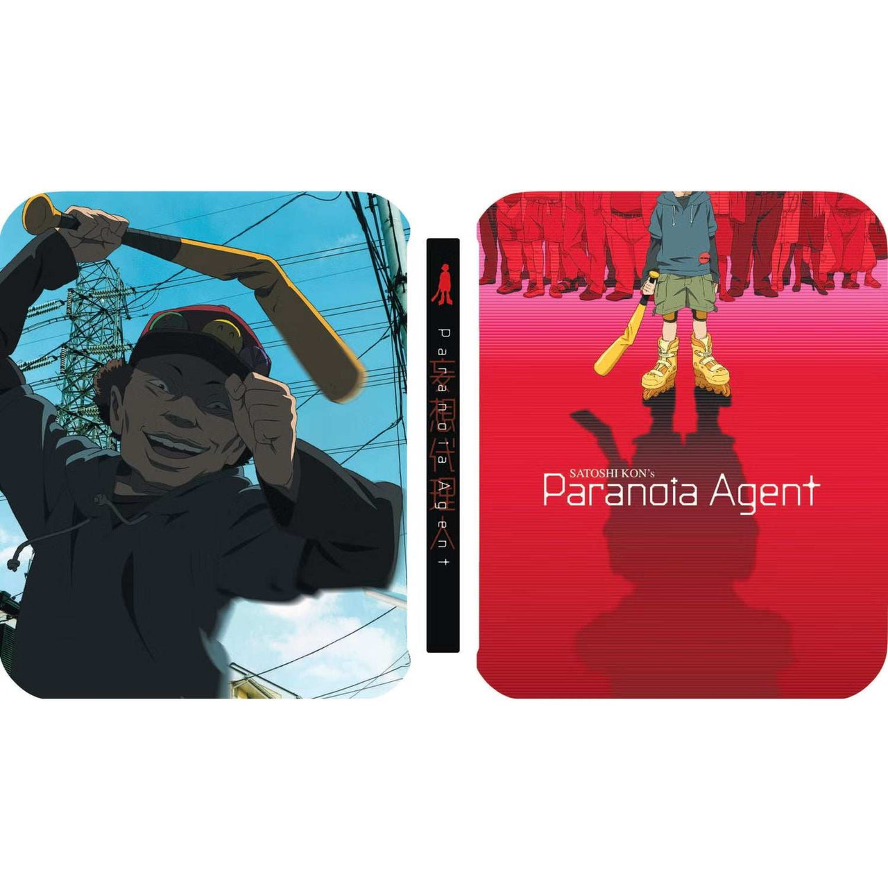 Limited edition steelbook cover of Paranoia Agent Collection Blu-Ray Region B.