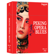 Peking Opera Blues 4K UHD and Blu-ray SteelBook Limited Edition with hardcover booklet and red cover featuring traditional opera makeup