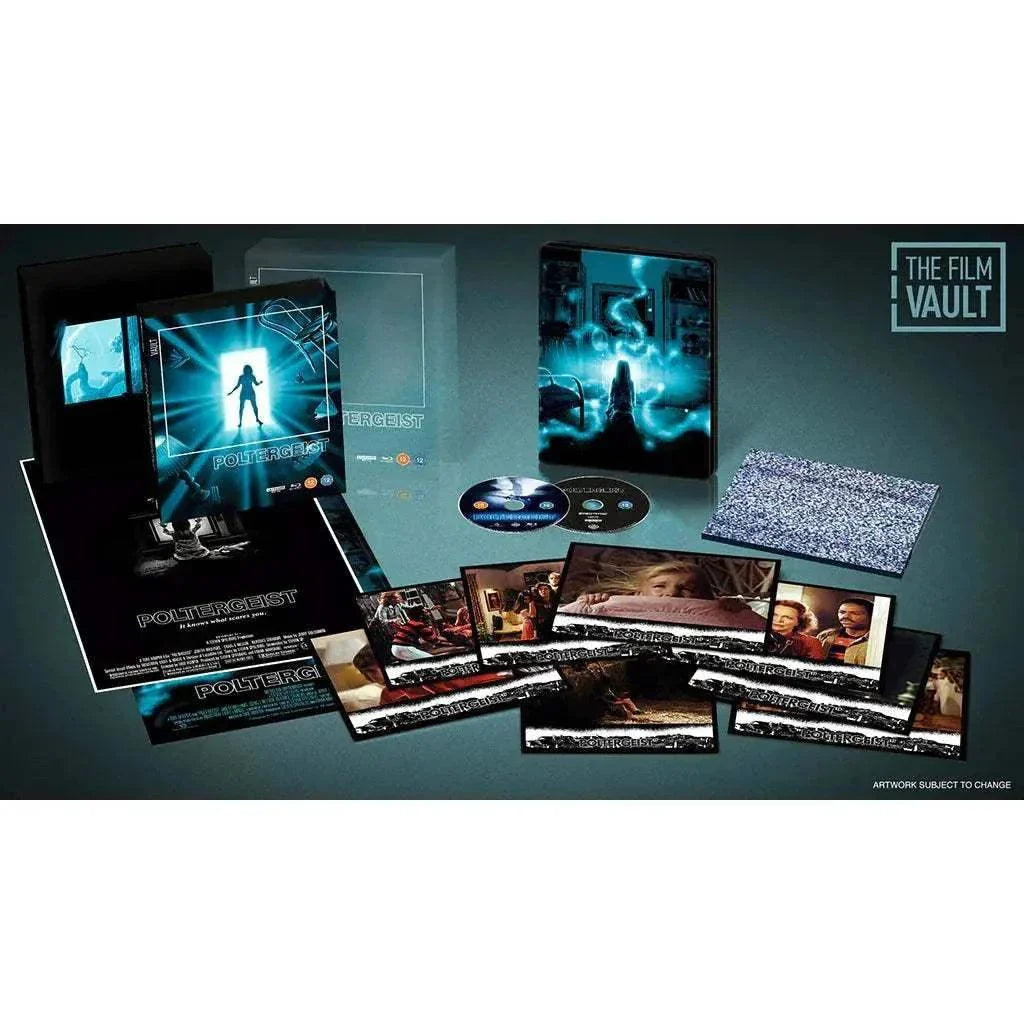 Poltergeist The Film Vault Special Edition 4K Ultra HD Blu-Ray steelbook set with slipbox and collectible art cards